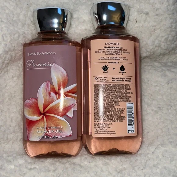 BBW 2pk shower gel Plumeria